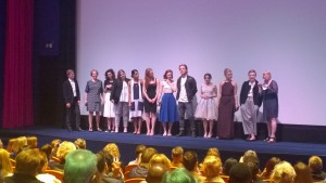 London Gala screening cast and crew on stage